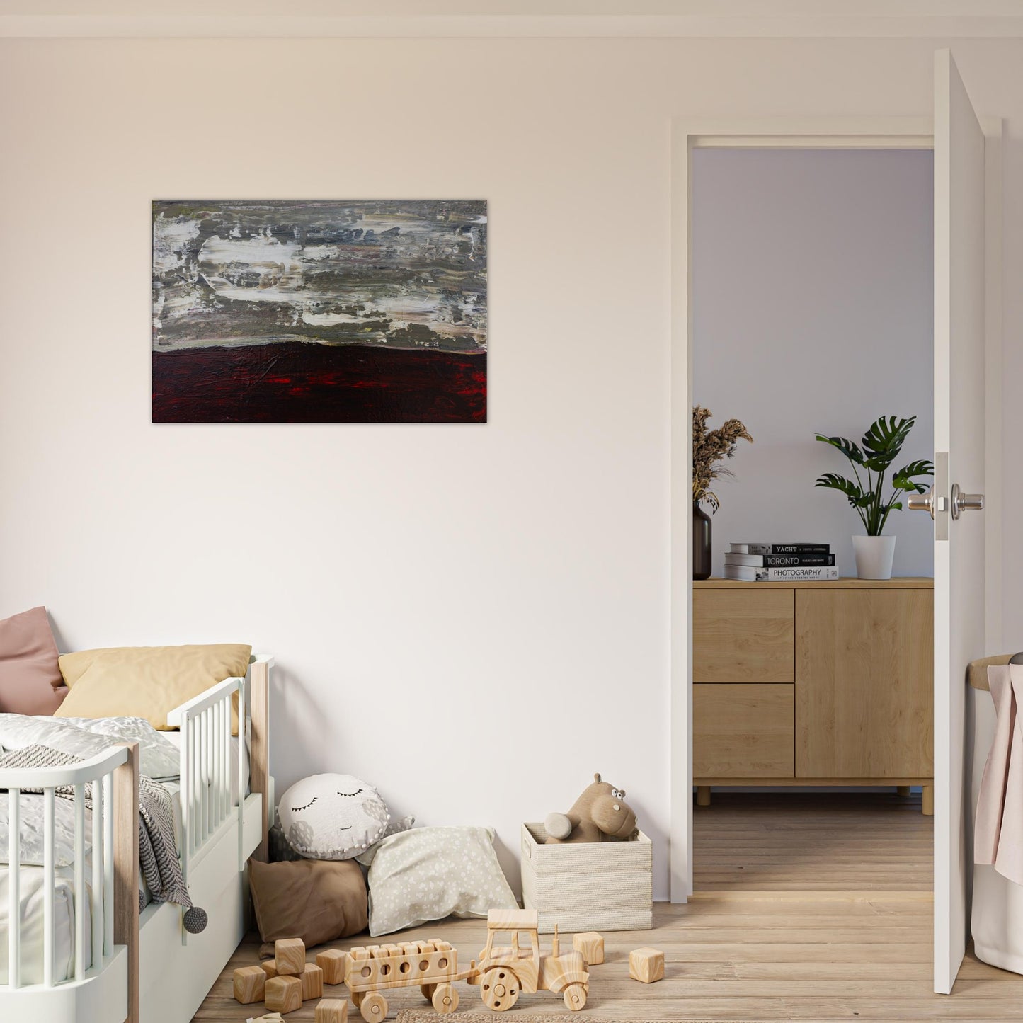 "Bluster" Painting Canvas Print 24x36