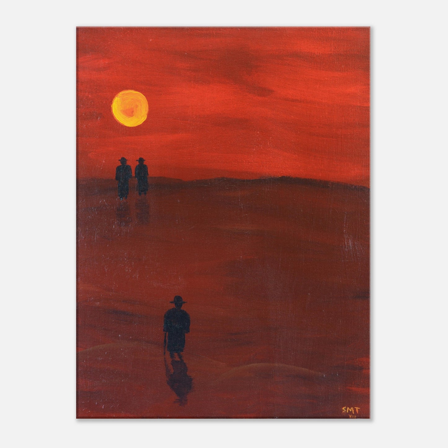 "Trilogy #3" Painting Canvas Print 18x24