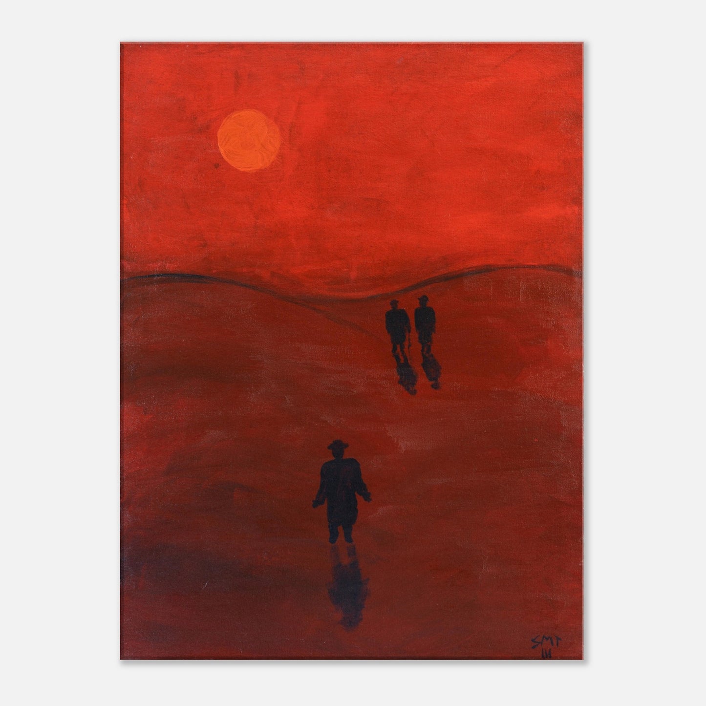 "Trilogy #2" Painting Canvas Print 18x24