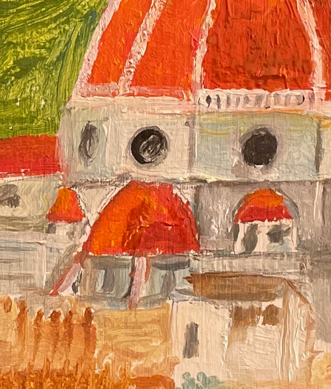 "Firenze" Original Painting 6x12