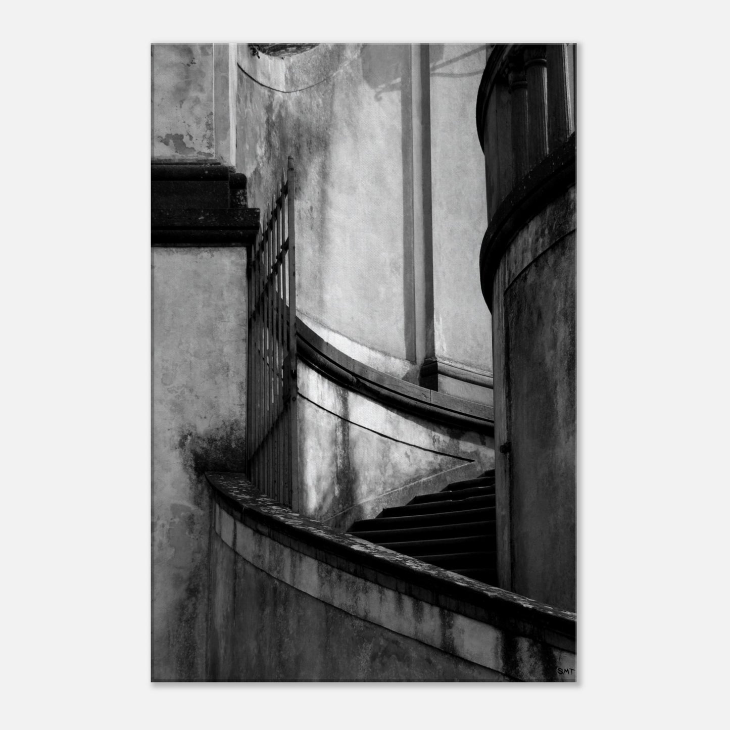 Boboli Stairs #1 B/W Canvas Print 20x30