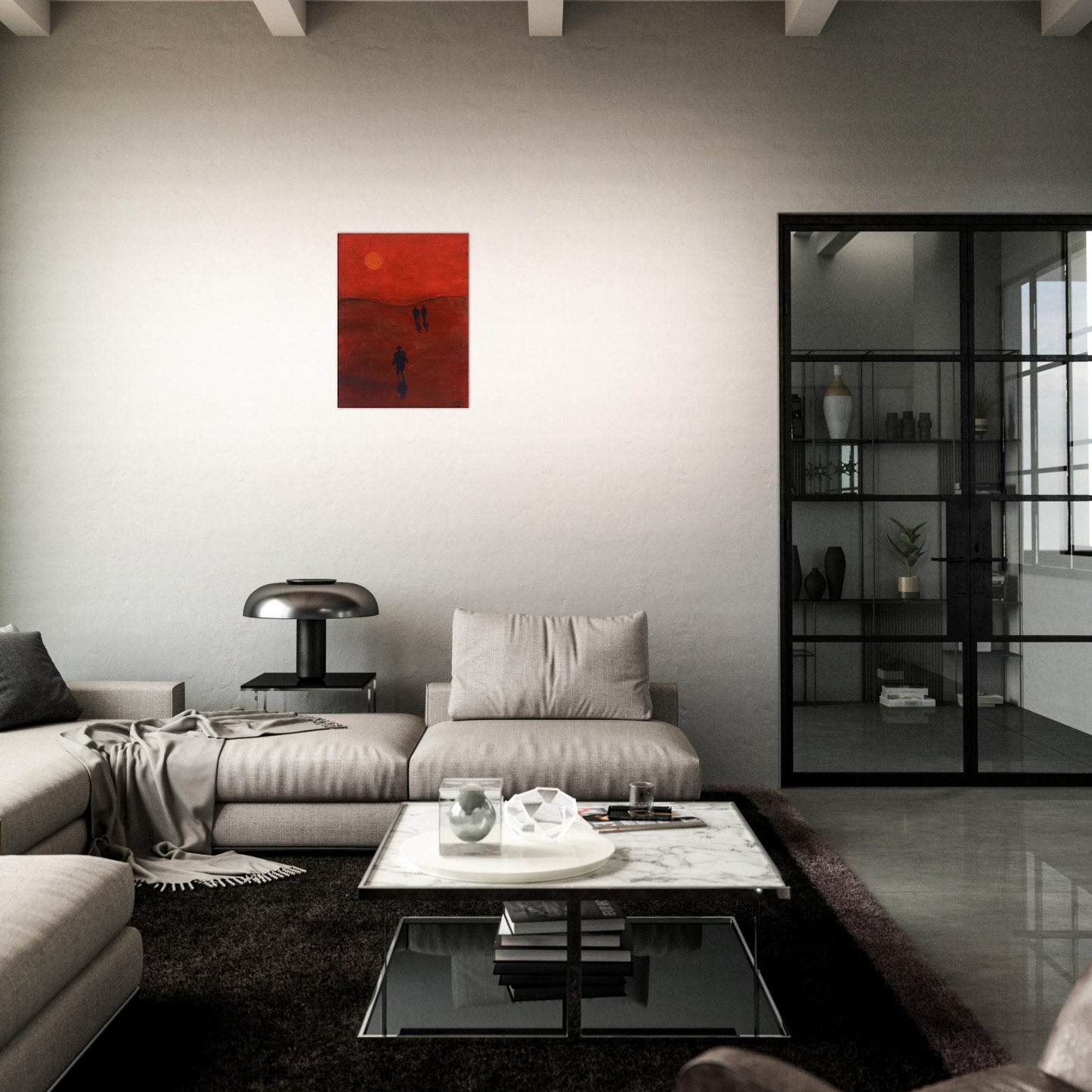 "Trilogy #2" Painting Canvas Print 18x24