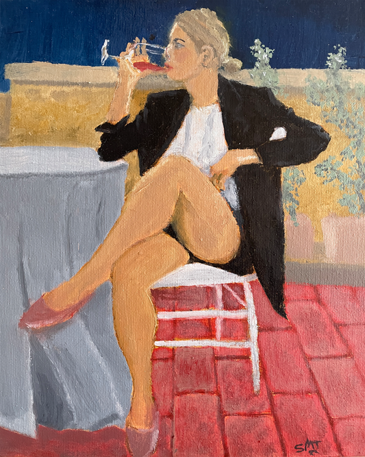 "La Bella Vita" Original Painting 8x10