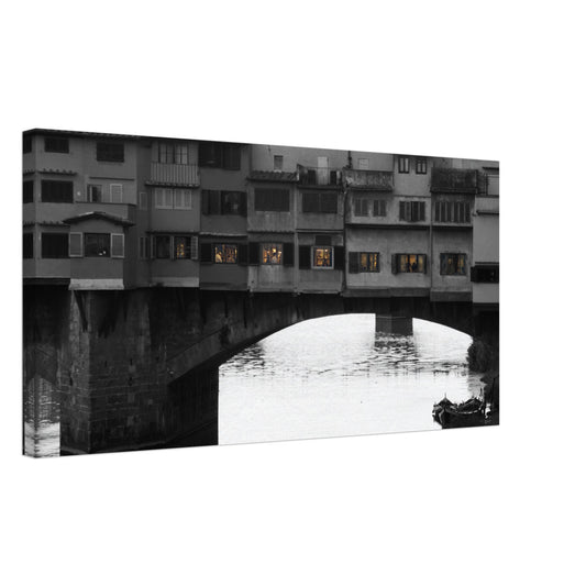 Ponte Vecchio Lights Canvas Print 16x32