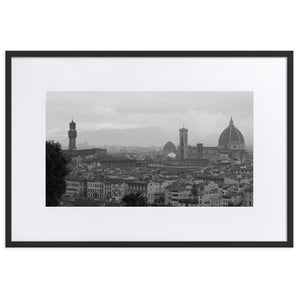 Florence Skyline #1 - Framed Matted Print 61cm x 91cm
